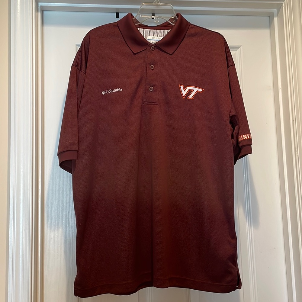 Virginia Tech Columbia PFG Polo - Men’s L